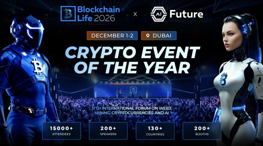 Blockchain Life 2026 Returns to Dubai Dec. 1-2, Debuts AI Future Track Blockchain Life 2026 Returns to Dubai Dec. 1-2, Debuts AI Future Track