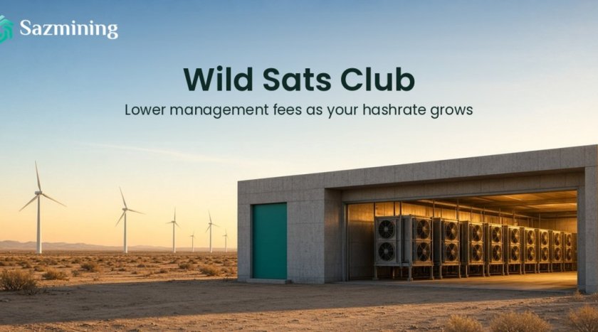 Sazmining Launches the Wild Sats Club, a Loyalty Program That Discounts Mining Management Fees as Customer Hashrate Grows